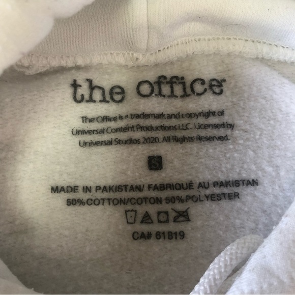THE Office White Hoodie Unisex Size Small - Picture 5 of 11